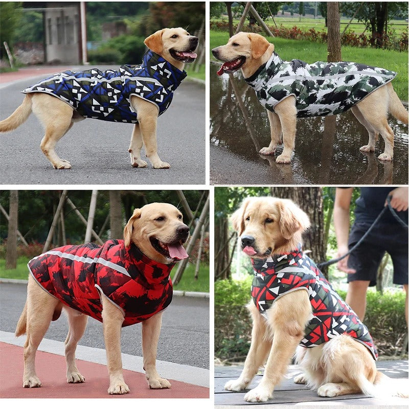 Warm Winter Dog Jacket — Windproof, Waterproof, Reflective